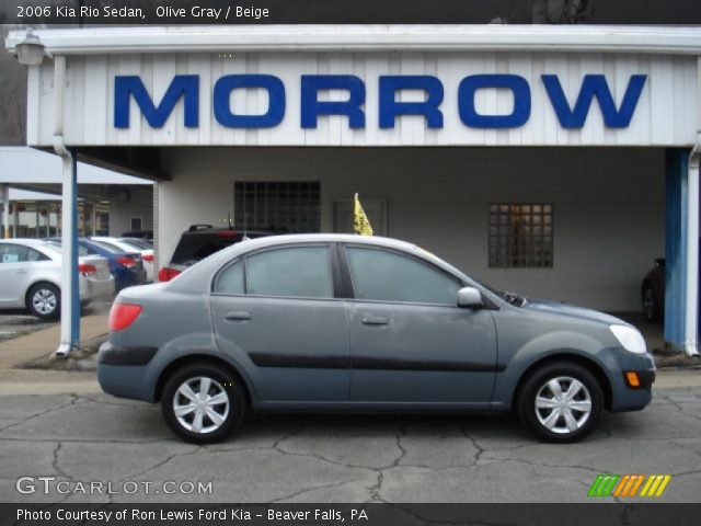 2006 Kia Rio Sedan in Olive Gray