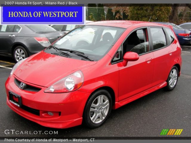 2007 Honda Fit Sport in Milano Red