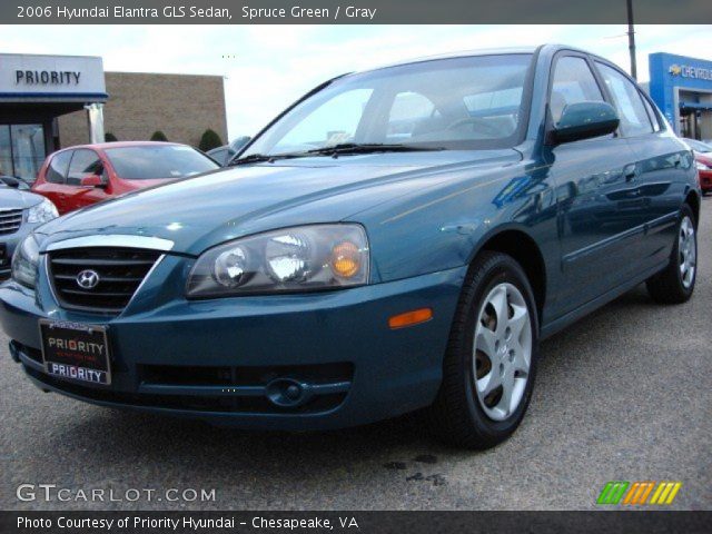 2006 Hyundai Elantra GLS Sedan in Spruce Green