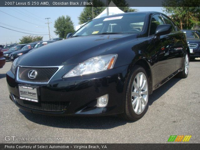 2007 Lexus IS 250 AWD in Obsidian Black