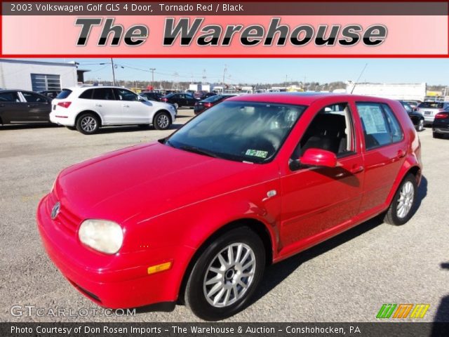 2003 Volkswagen Golf GLS 4 Door in Tornado Red