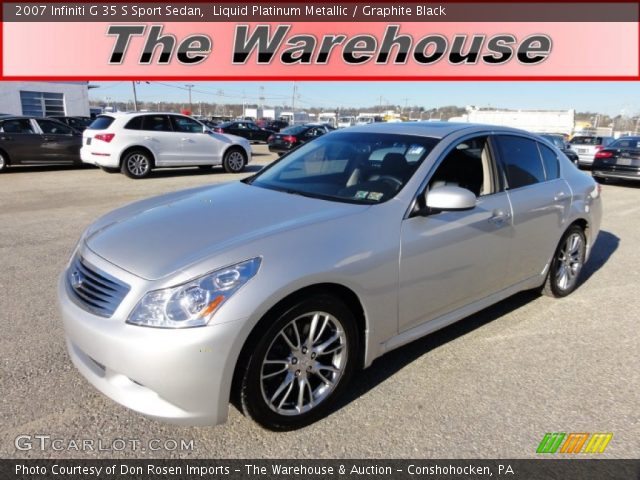 2007 Infiniti G 35 S Sport Sedan in Liquid Platinum Metallic