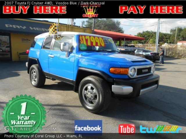 2007 Toyota FJ Cruiser 4WD in Voodoo Blue