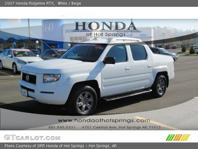 2007 Honda Ridgeline RTX in White