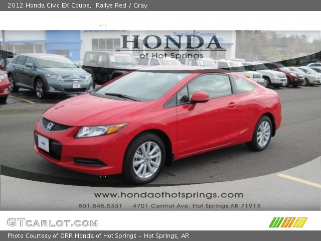 2012 Honda Civic EX Coupe in Rallye Red