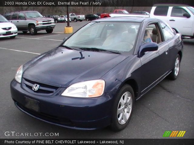 2003 Honda Civic EX Coupe in Eternal Blue Pearl