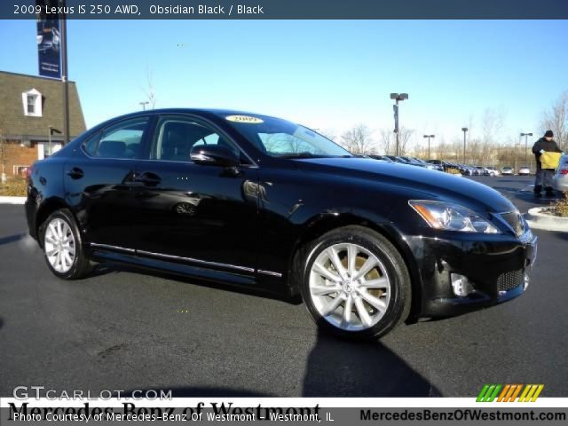 2009 Lexus IS 250 AWD in Obsidian Black