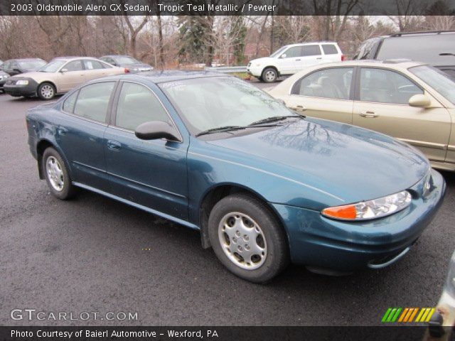 2003 Oldsmobile Alero GX Sedan in Tropic Teal Metallic