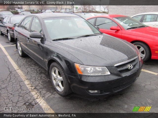 2008 Hyundai Sonata SE V6 in Ebony Black