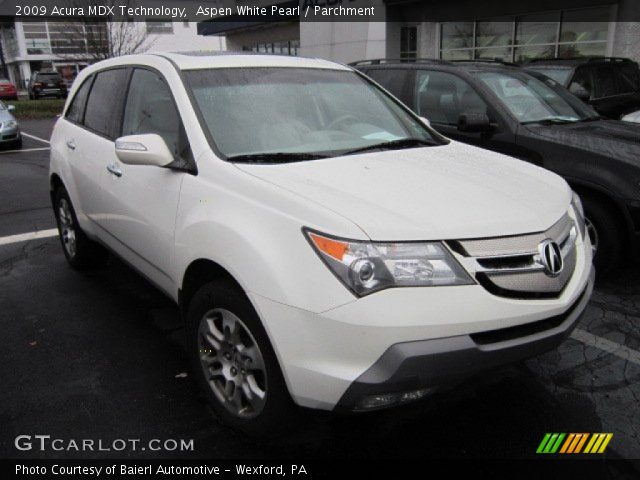2009 Acura MDX Technology in Aspen White Pearl