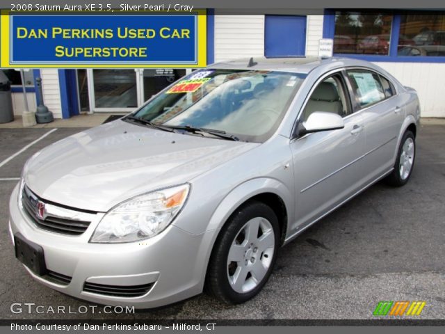 2008 Saturn Aura XE 3.5 in Silver Pearl
