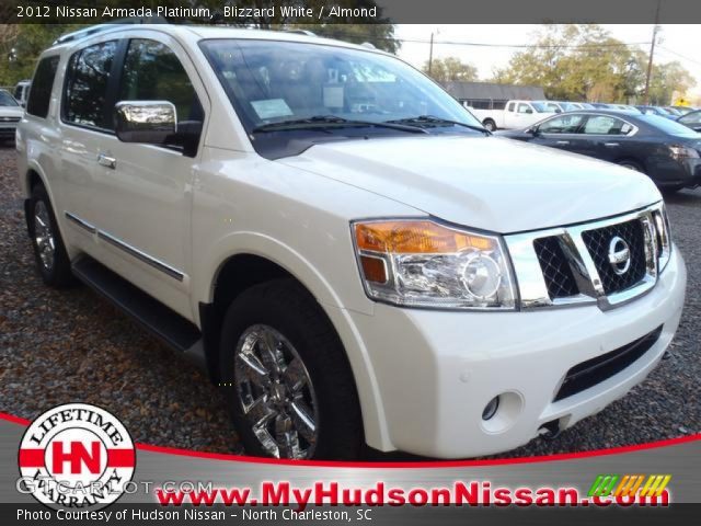 2012 Nissan Armada Platinum in Blizzard White