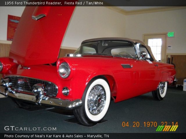 1956 Ford Thunderbird Roadster in Fiesta Red