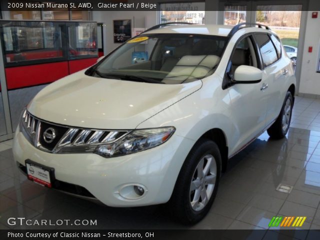 2009 Nissan Murano SL AWD in Glacier Pearl