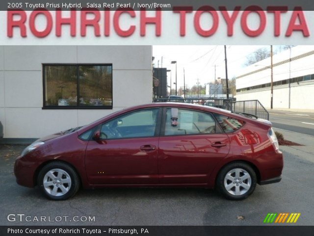 2005 Toyota Prius Hybrid in Salsa Red Pearl
