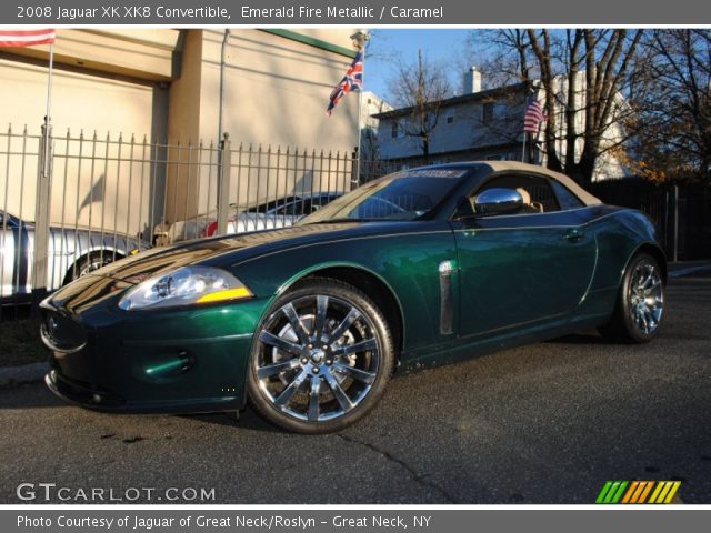 2008 Jaguar XK XK8 Convertible in Emerald Fire Metallic