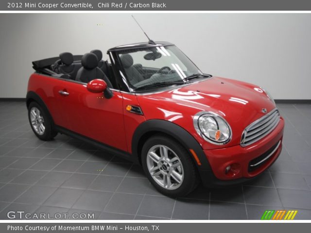 2012 Mini Cooper Convertible in Chili Red