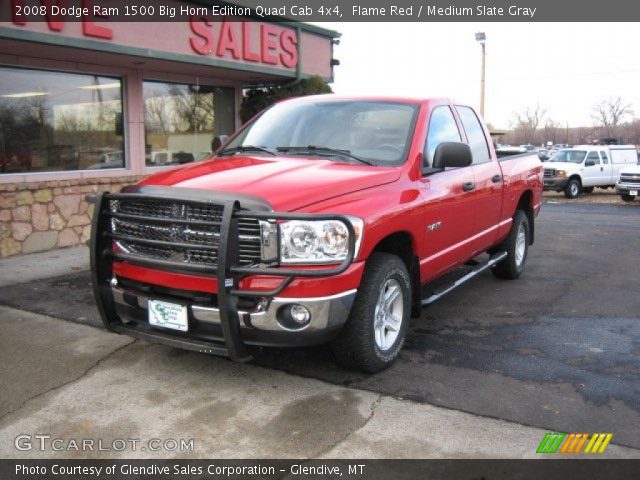 2008 Dodge Ram 1500 Big Horn Edition Quad Cab 4x4 in Flame Red