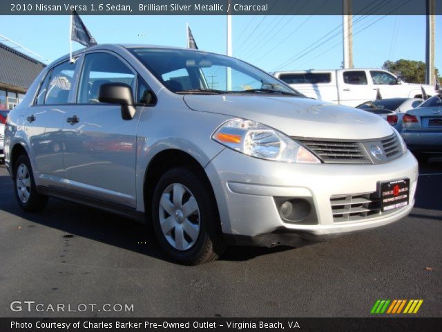 2010 Nissan Versa 1.6 Sedan in Brilliant Silver Metallic