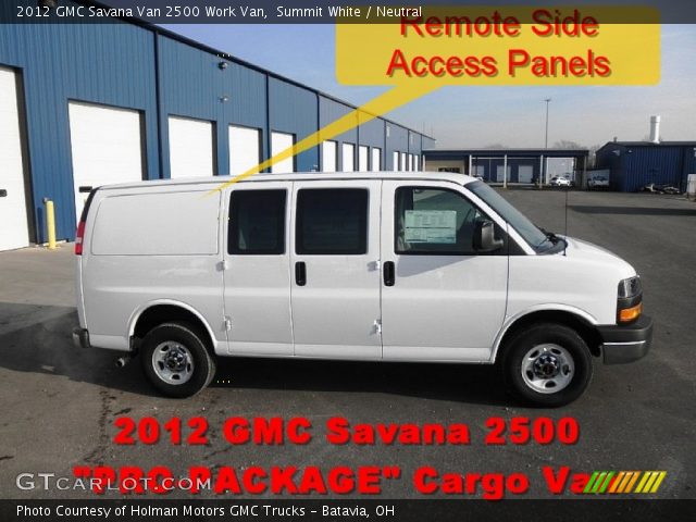 2012 GMC Savana Van 2500 Work Van in Summit White