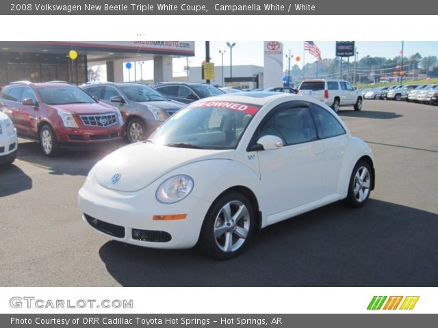 2008 Volkswagen New Beetle Triple White Coupe in Campanella White