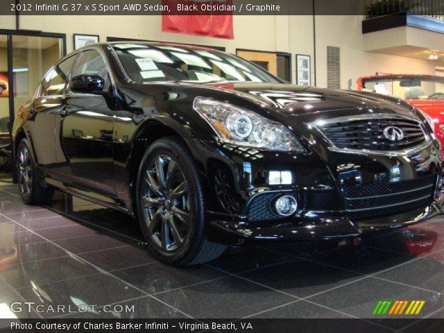 2012 Infiniti G 37 x S Sport AWD Sedan in Black Obsidian
