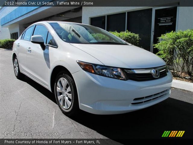 2012 Honda Civic LX Sedan in Taffeta White