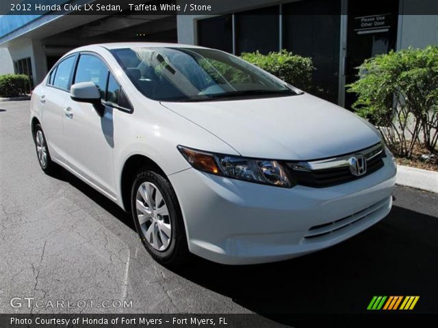 2012 Honda Civic LX Sedan in Taffeta White
