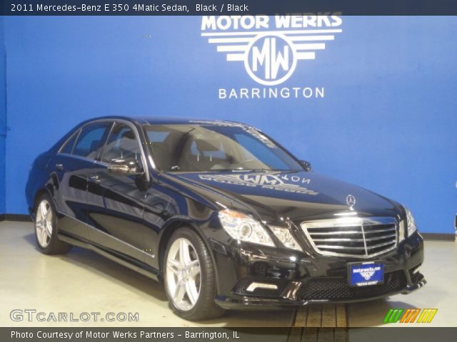 2011 Mercedes-Benz E 350 4Matic Sedan in Black