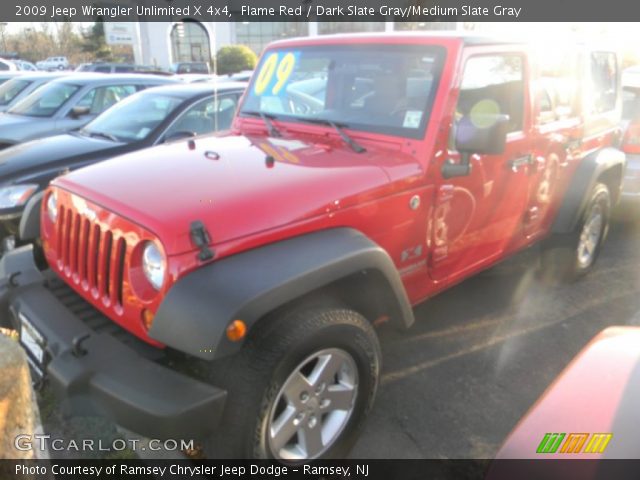 2009 Jeep Wrangler Unlimited X 4x4 in Flame Red