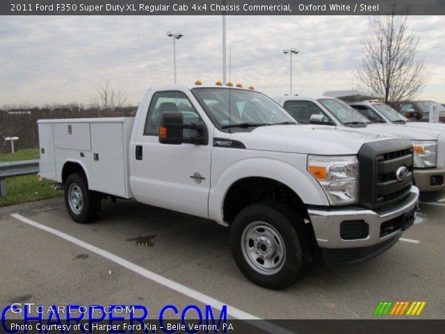 2011 Ford F350 Super Duty XL Regular Cab 4x4 Chassis Commercial in Oxford White