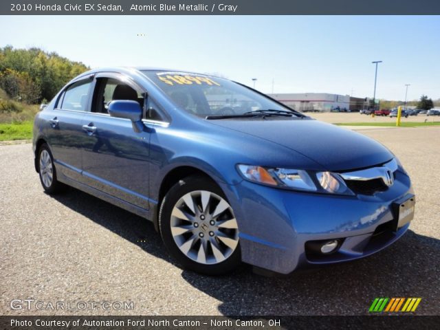 2010 Honda Civic EX Sedan in Atomic Blue Metallic