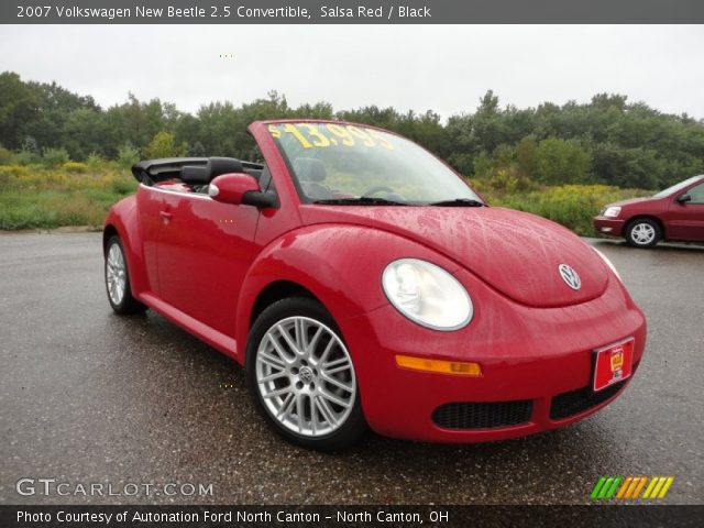 2007 Volkswagen New Beetle 2.5 Convertible in Salsa Red