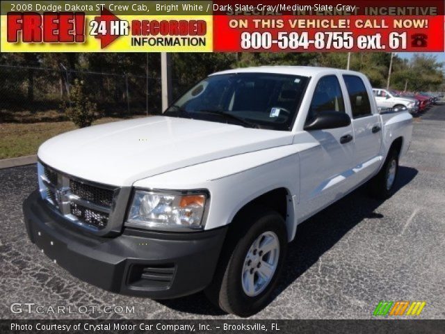 2008 Dodge Dakota ST Crew Cab in Bright White