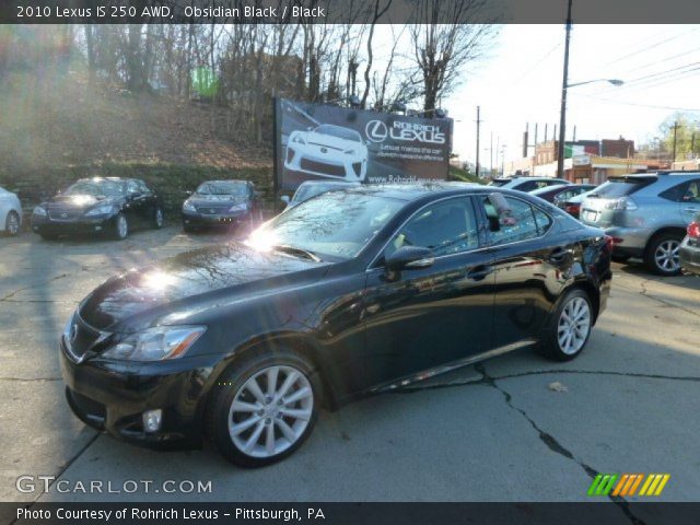 2010 Lexus IS 250 AWD in Obsidian Black