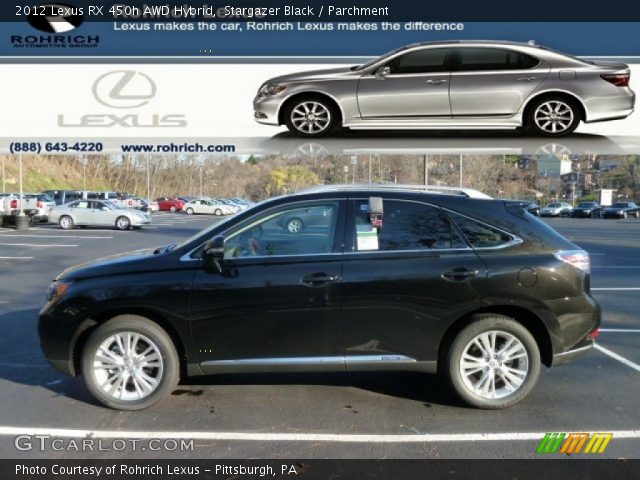 2012 Lexus RX 450h AWD Hybrid in Stargazer Black