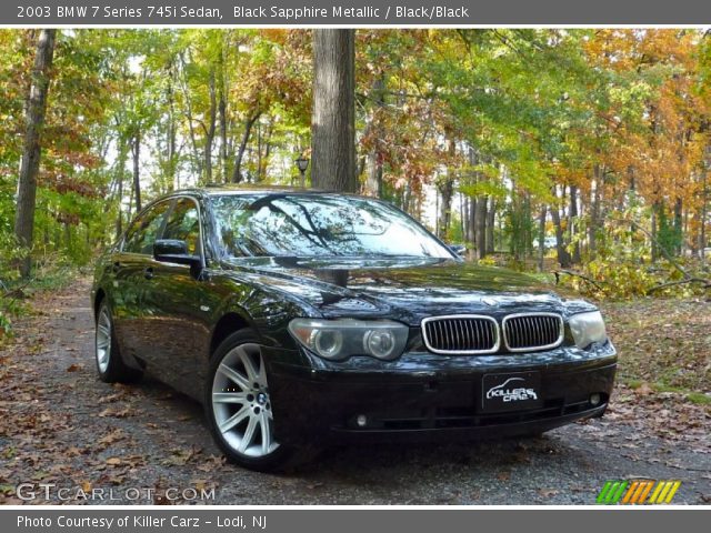 2003 BMW 7 Series 745i Sedan in Black Sapphire Metallic