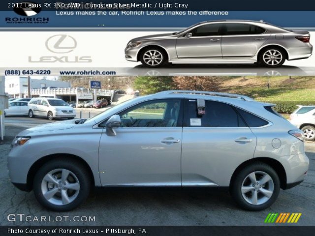 2012 Lexus RX 350 AWD in Tungsten Silver Metallic