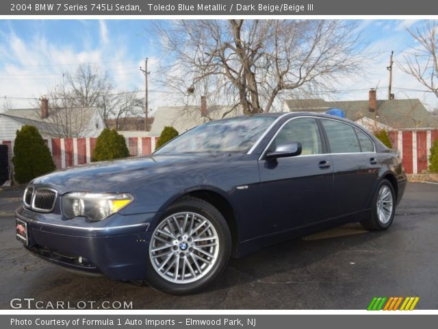 2004 BMW 7 Series 745Li Sedan in Toledo Blue Metallic