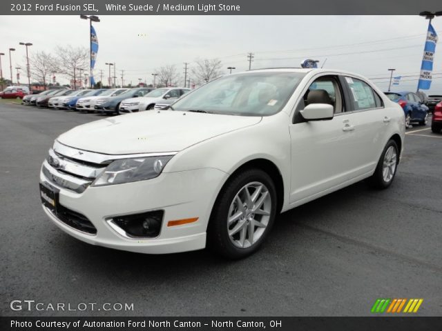 2012 Ford Fusion SEL in White Suede