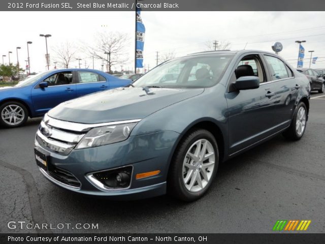 Steel Blue Metallic 2012 Ford Fusion Sel Charcoal Black Interior Vehicle