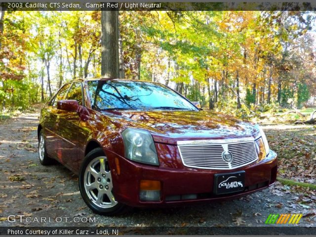 2003 Cadillac CTS Sedan in Garnet Red