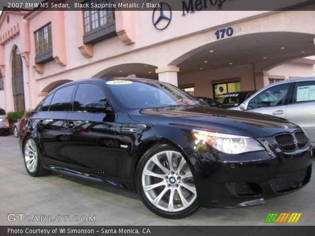 2007 BMW M5 Sedan in Black Sapphire Metallic