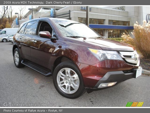 2009 Acura MDX Technology in Dark Cherry Pearl