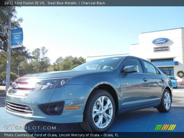 2012 Ford Fusion SE V6 in Steel Blue Metallic