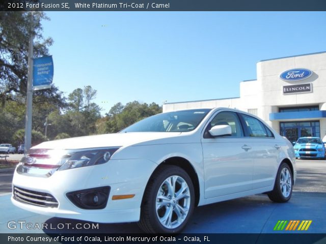 2012 Ford Fusion SE in White Platinum Tri-Coat