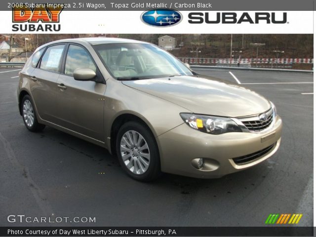 2008 Subaru Impreza 2.5i Wagon in Topaz Gold Metallic