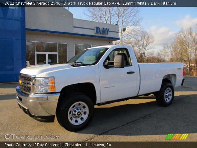 2012 Chevrolet Silverado 2500HD Work Truck Regular Cab 4x4 in Summit White