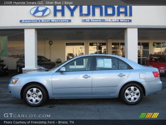 2008 Hyundai Sonata GLS in Silver Blue