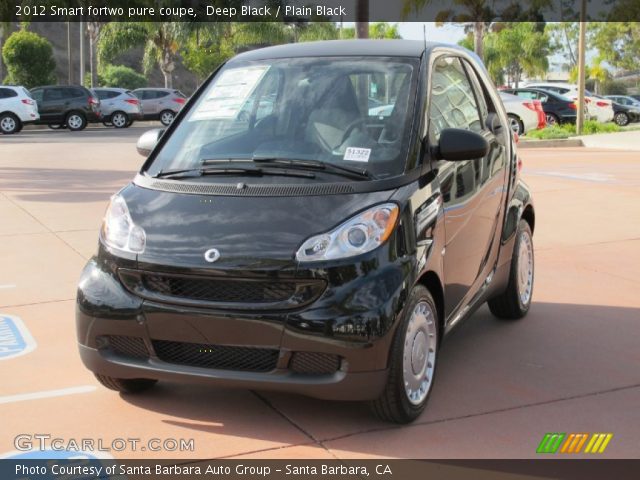 2012 Smart fortwo pure coupe in Deep Black